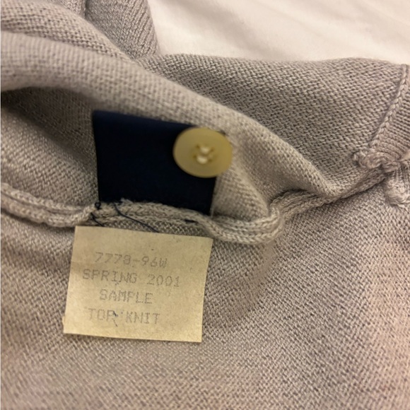 Cutter Buck Y2K Sample Wool Silk Knit Sweater Top Light Neutral Minimalist Boho - Picture 9 of 12